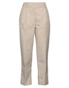 Prada Woman Pants Beige Size 10 Cotton, Polyester