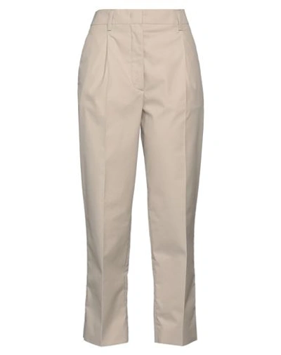 Prada Woman Pants Beige Size 6 Cotton, Polyester