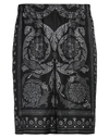 Versace Man Shorts & Bermuda Shorts Black Size 36 Silk In Black