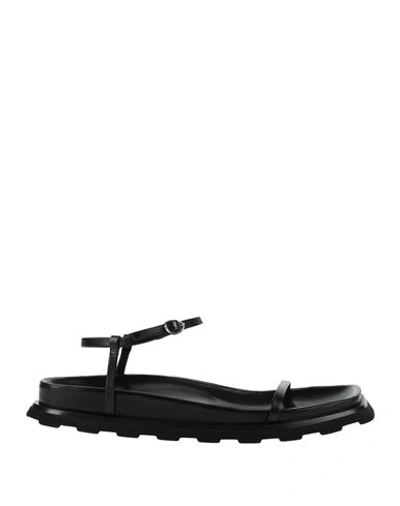 Proenza Schouler Forma Leather Sandals In Black