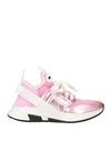 Tom Ford Woman Sneakers Pink Size 6 Polyester, Polyurethane, Soft Leather In Pink
