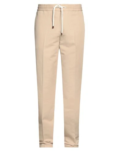 Brunello Cucinelli Man Pants Beige Size 38 Linen, Cotton