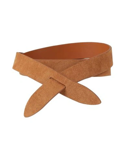 Isabel Marant Woman Belt Camel Size M Calfskin In Beige