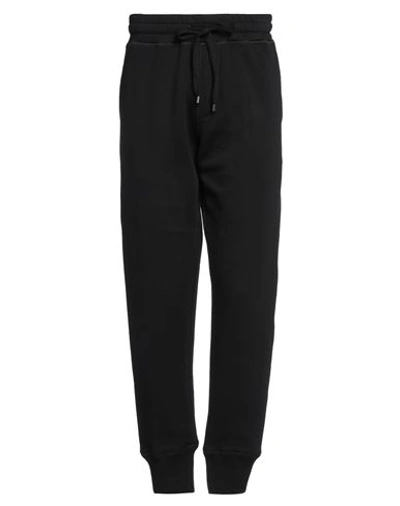 Ferragamo Man Pants Black Size M Cotton, Polyamide, Calfskin