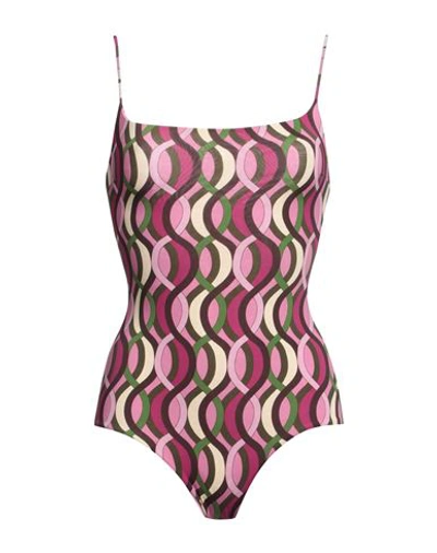 Siyu Woman One-piece Swimsuit Mauve Size 10 Polyamide, Elastane In Purple