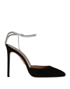Aquazzura Woman Pumps Black Size 11 Leather