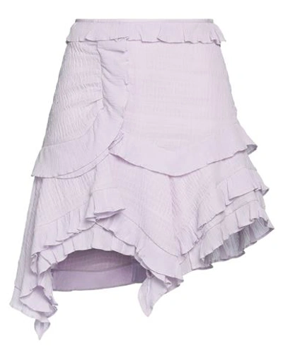 Isabel Marant Woman Mini Skirt Lilac Size 8 Polyester, Elastane In White