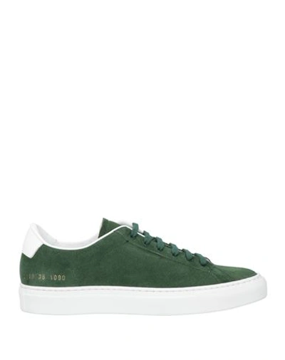 Common Projects Woman By  Woman Sneakers Dark Green Size 11 Leather
