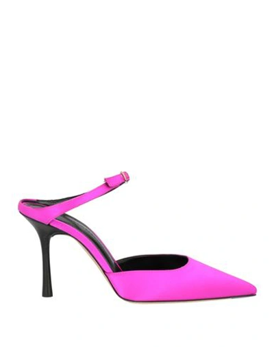 Victoria Beckham Jordy Pointed-toe 90mm Pumps In Magenta