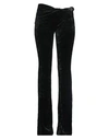 Versace Woman Pants Black Size 4 Polyester, Elastane, Acetate, Silk In Black