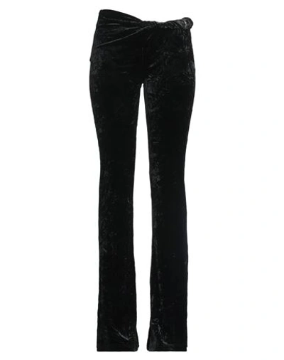 Versace Woman Pants Black Size 4 Polyester, Elastane, Acetate, Silk