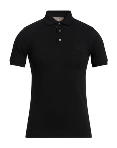 Burberry Man Polo Shirt Black Size Xs Cotton