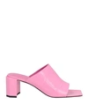 By Far Woman Sandals Pink Size 10 Soft Leather