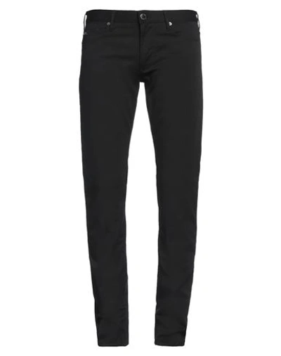 Emporio Armani Man Pants Black Size 30w-34l Cotton, Elastane