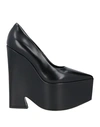 Versace Tempest Platform Pumps In Black