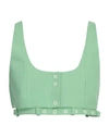 Ganni Synthetic Fibers T-shirt In Green