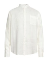 Grifoni Man Shirt White Size 42 Linen In White