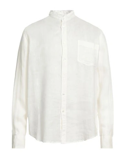Grifoni Man Shirt White Size 42 Linen