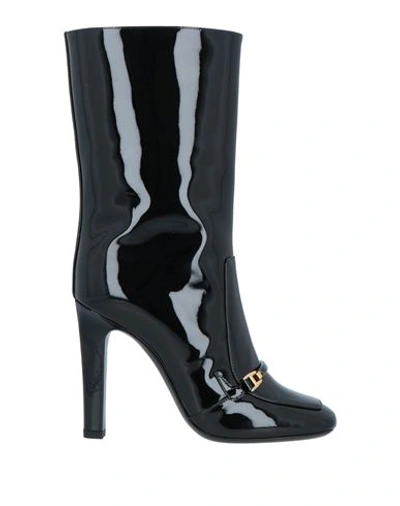 Saint Laurent Woman Ankle Boots Black Size 9 Leather