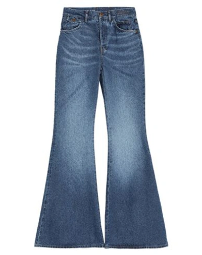 Chloé Woman Jeans Blue Size 25 Recycled Cotton, Hemp