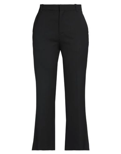Chloé Woman Pants Black Size 10 Virgin Wool, Elastane