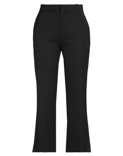 Chloé Woman Pants Black Size 4 Virgin Wool, Elastane In Black