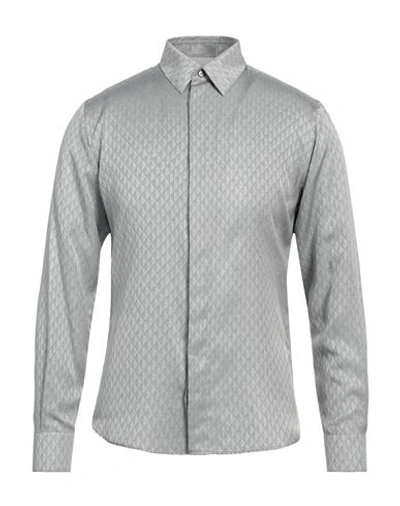 Dior Homme Man Shirt Light Grey Size 17 ½ Silk, Cotton