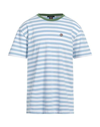 Colmar Man T-shirt Sky Blue Size L Cotton, Elastane