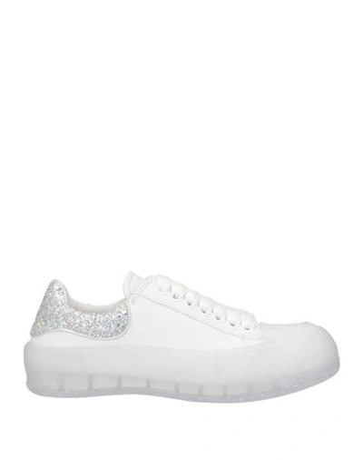 Alexander Mcqueen Woman Sneakers White Size 10 Soft Leather