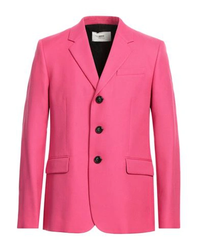 Ami Alexandre Mattiussi Ami Woman Fuchsia Wool Blazer In Pink