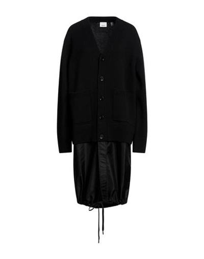 Burberry Woman Overcoat & Trench Coat Black Size M Wool, Cashmere, Polyamide