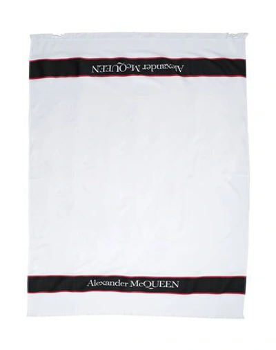 Alexander Mcqueen Man Beach Towel White Size - Cotton, Polyester