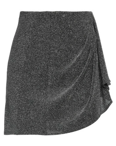 Isabel Marant Woman Mini Skirt Silver Size 4 Polyamide, Metallic Polyester, Elastane