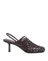 THE ROW THE ROW WOMAN PUMPS DARK BROWN SIZE 7 LEATHER