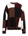 BURBERRY BURBERRY MAN SWEATER BROWN SIZE L WOOL, COTTON
