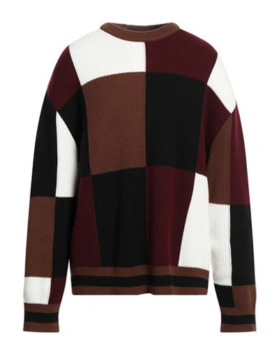 Burberry Man Sweater Brown Size L Wool, Cotton