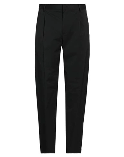 Emporio Armani Man Pants Black Size 36 Elastomultiester, Polyester, Cotton In Black