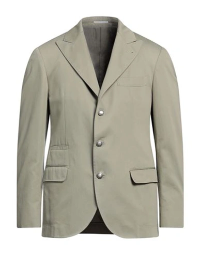 Brunello Cucinelli Man Blazer Sage Green Size 40 Cotton