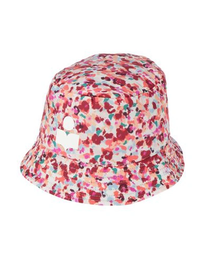 Isabel Marant Woman Hat Brick Red Size 7 Recycled Polyamide In White