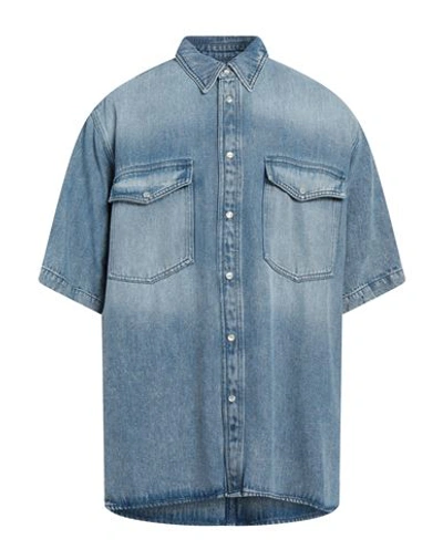 Isabel Marant Man Denim Shirt Blue Size Xl Tencel