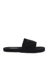Tom Ford Harrison Logo-embroidered Mesh Slides In Black