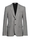 Alexander Mcqueen Houndstooth Single Breasted Blazer In Black