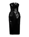 MAISON MARGIELA MAISON MARGIELA WOMAN MIDI DRESS BLACK SIZE 6 ACETATE, POLYAMIDE