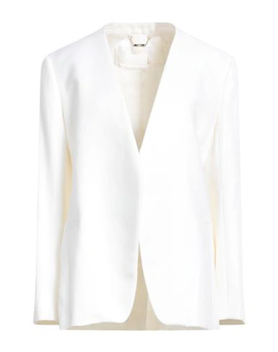 Chloé Linen-twill Blazer In Ivory