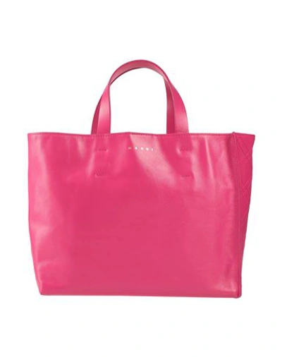 Marni Woman Handbag Fuchsia Size - Bovine Leather, Zinc, Aluminum, Copper, Brass In Pink