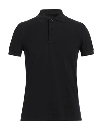 Tom Ford Man Polo Shirt Black Size 36 Cotton