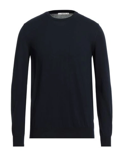 Kangra Man Jumper Midnight Blue Size 46 Cotton