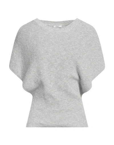 Peserico Easy Woman Sweater Grey Size 6 Cotton