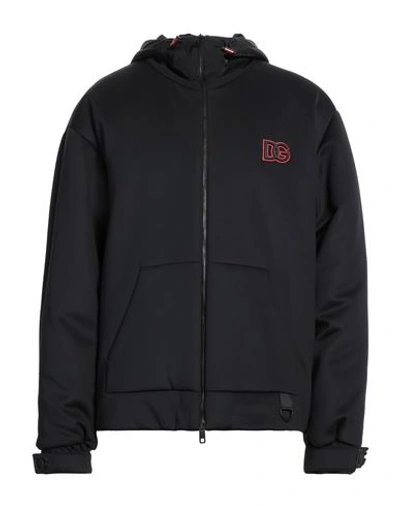 Dolce & Gabbana Man Jacket Black Size 44 Polyester, Polyamide, Elastane, Pvc - Polyvinyl Chloride, B