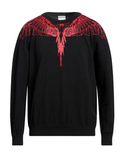 Marcelo Burlon County Of Milan Marcelo Burlon Sweaters In Black Red